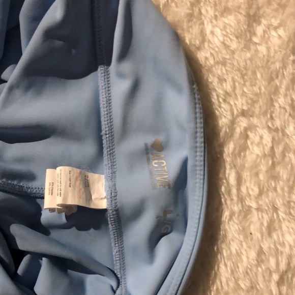 These are blue shorts, that are high wasited and very comfortable. - Picture 3 of 3